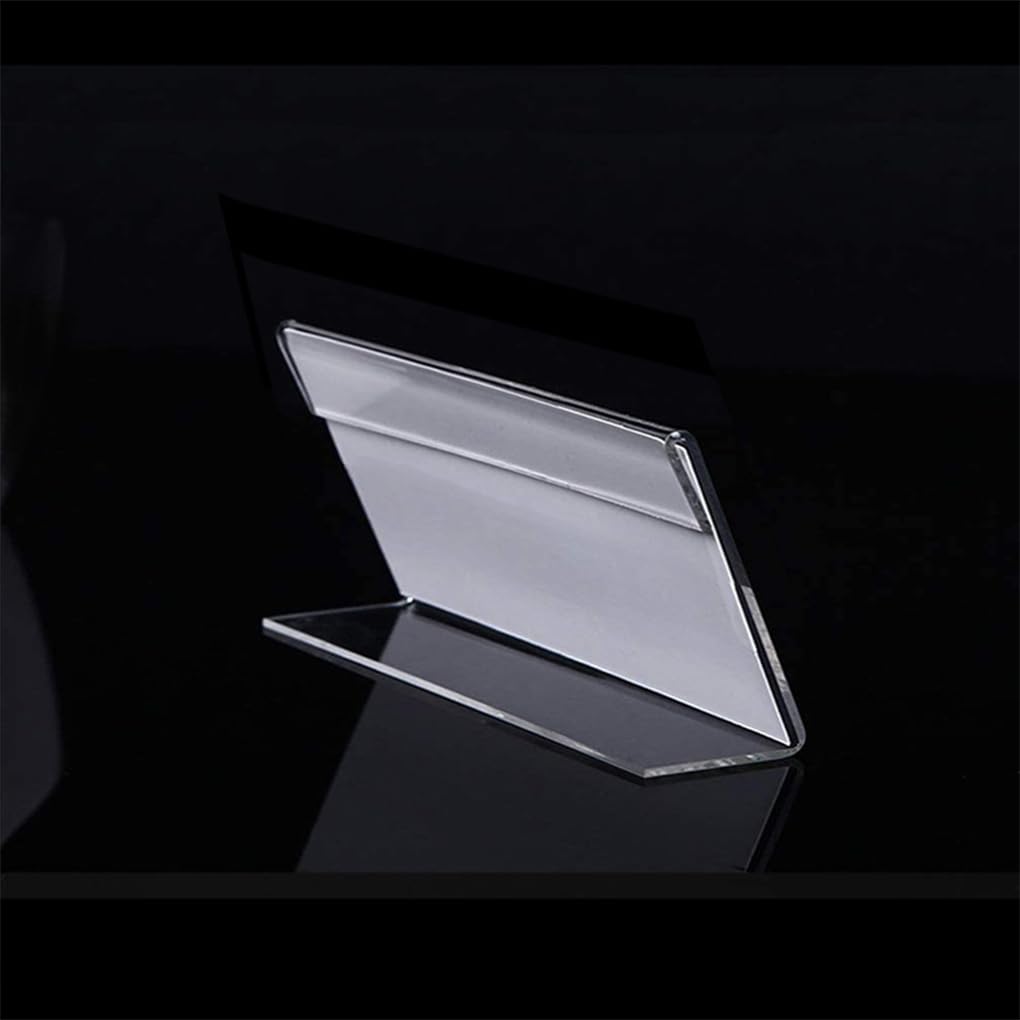2 Ensemble de Porte-Cartes de Visite Transparent, Robuste et Durable, Affichage de Cartes, Large Application, Acrylique, Facile, 50 Paquets/lot