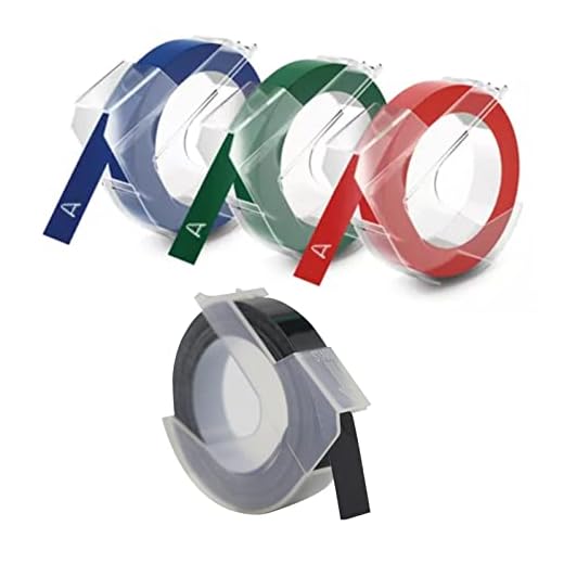 4 Unidades De Fita Para Etiquetadora, 9 Mm Para Substituição De Papel Para Impressora De Etiquetas, Fita Para Impressão Em Cores, Fita Para Etiquetagem, Azul, Vermelho, Verde, Fundo Preto