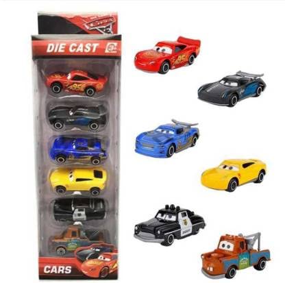 Die-Cast Metal Body High Speed Push & Go Car Toy for Kids (Pack of 6) (Multicolor)