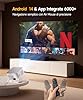 [Apps integrate] Mini Proiettore 4K & 8K Supporta, Proiettore Portatile 1080P con WiFi 6 Bluetooth 5.4, 600ANSI Messa Fuoco Automatica, Correzione Automatica Del Trapezzo, Rotazione 180° HY350MAX
