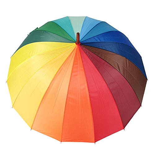 Powzz ornament Werbung Regenschirm Farbverlauf Korea Regenbogen Regenschirm Regenschirm Cover