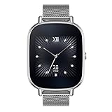 ASUS ZenWatch 2 Silver with Metal band 37mm Smart Watch with Quick Charge Battery, 4GB Storage, 1.45-inch AMOLED Gorilla Glass 3 TouchScreen, IP67 Water Resistant (International Version)