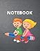 Produktbild Notebook: Black Flat Cover Notebook with Photo for Kids: Size (8.5 x 11 inches) 120 Pages: lined paper