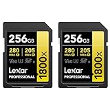 Lexar Gold Series Professional 1800x 256GB UHS-II SDXC Memory Card, 2-Pack