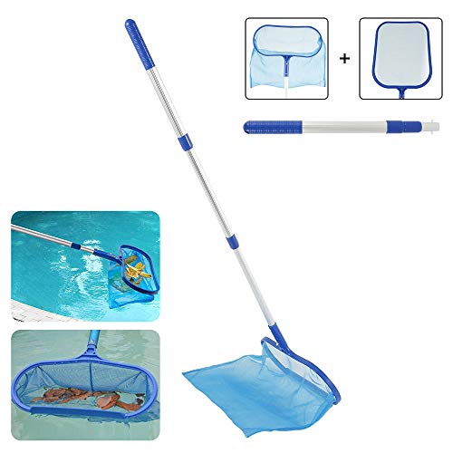Powanfity 掃除ネット プール スイミングプールスキマー 落ち葉 ゴミ 掃除 清掃 清掃 網 プール用 漁網 池 落ち葉すくいネット 掃除用品 清潔工具 水族館魚網 竿付きのレビュー 口コミとして参考になる投稿1枚 Roomclip ルームクリップ