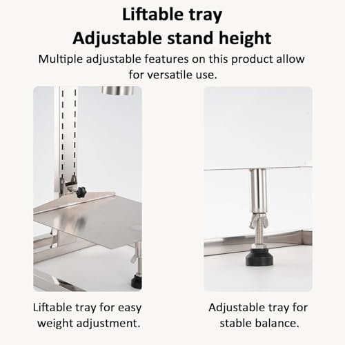 Imbuto in acciaio inox con supporto regolabile per riempimento manuale e supporto resistente