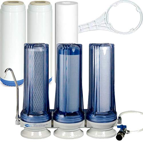 Three Stage Counter Top Water System Sediment/Fluoride Arsenic/Chloramines