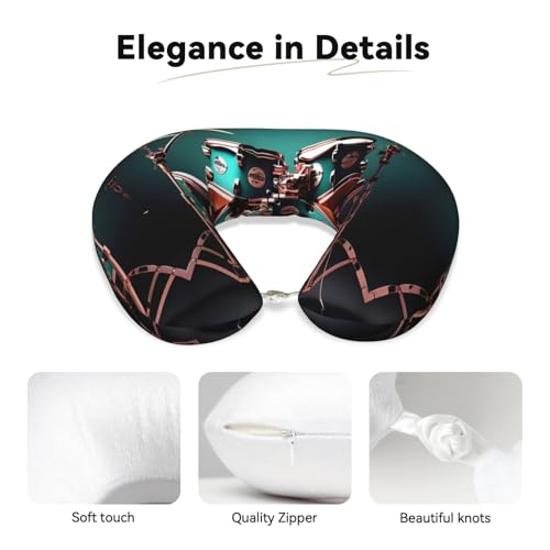 Almohada Poliéster Talla Única Cervical Negra miniatura 4