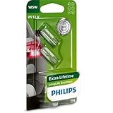 Philips Longlife Ecovision W5W, Lampe De Signalisation, Blister De 2
