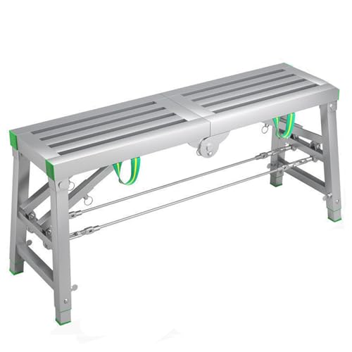 Equipo de andamio y taburete de acero resistente con plataforma de trabajo plegable 2