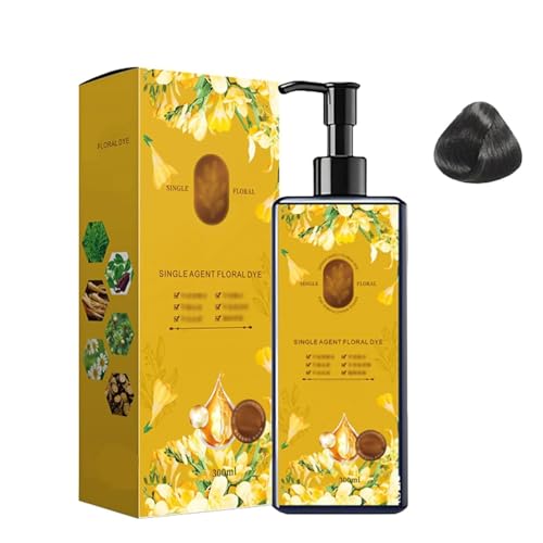 Tinte Botánico Nutritivo para el Cabello, Monodosis con Aroma Floral, Cobertura Natural y de Larga Duración