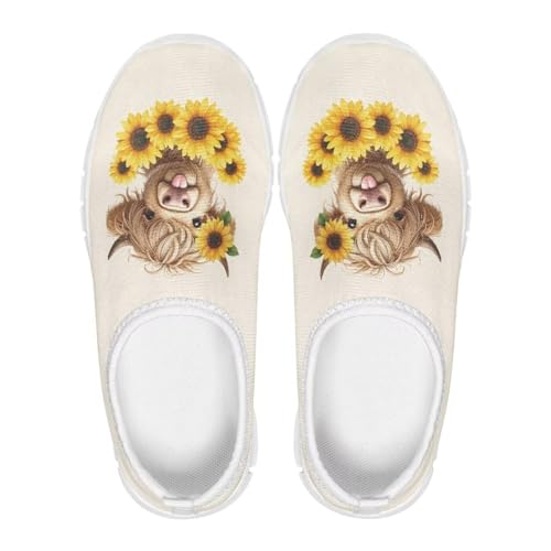 Girls Slip on Sneakers Animal Print Breathable Mesh Walking Running Shoes Comfortable Low Top Athletic Shoe2