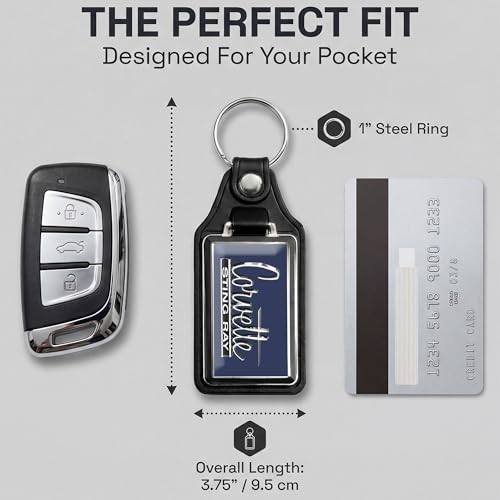 Image of Brotherhood Car Key Chain for Corvette - Classic Models Keychain for Men and Women Gift Key Ring Key Chain