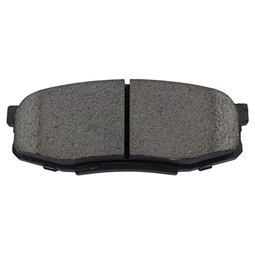 Image of TRQ Rear Brake Pad and Rotor Set Ceramic G Coated Rotors Calipers Hoses Compatible with 2013-2015 Lexus LX570 Land Cruiser