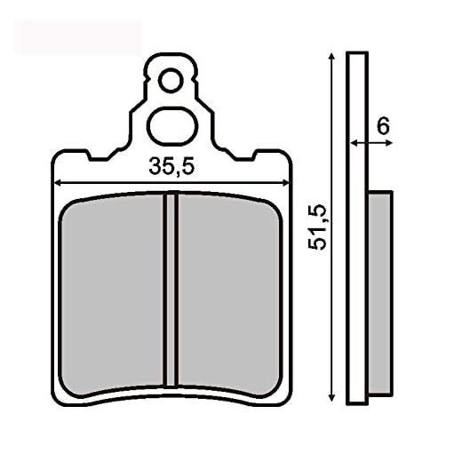 Bromsbelägg organiska bakre APRILIA Rs 50 1996–1999