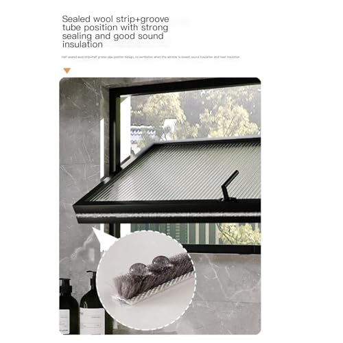 Ventana de metal rectangular de montaje empotrado con vidrio templado 5