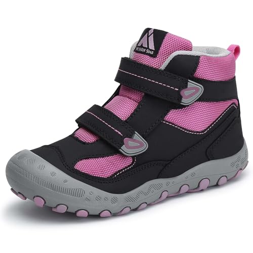 Image of Mishansha Kids Water Resistant Hiking Boots, Boys Girls Anti Collision Anti-Skid Athletic Outdoor Ankle Adventure Trekking Shoes