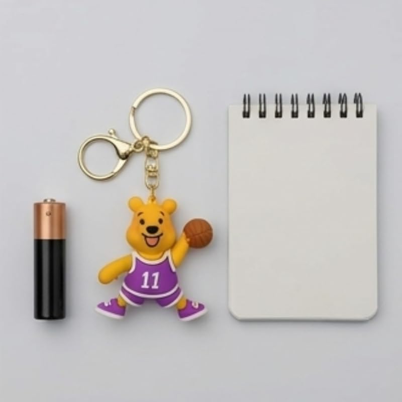 Image of Cute 3D Keychain | Keyring & Quirky Bag Charm | Hard Silicone, Unbreakable | Travel Essential | Kids Friendly | Strap & Bag Hook