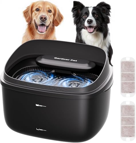 Gardner Pet 8L Wasserbrunnen mit Vortex-Filtration, Trinkbrunnen...