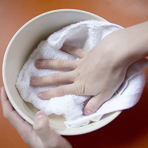 Pearl Linens Economy Cotton Terry Multipurpose Towels Bulk Pack- Use As Gym Towels, Hand Towels, Kitchen Towels, Dishcloth Sets, Pack Of 24, Soft, Highly Absorbent, 15 X 25 In, White #TOP2