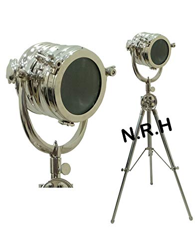 Lampada da tavolo stile retrò cromato Searchlight Cinema Movie Props