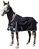 T TEKE Deluxe Turnout Horse Blankets, 1200D Waterproof and Breathable Horse Care Blankets for Winter 200gram Filling (51"-87" Including Miniature/foal Size)