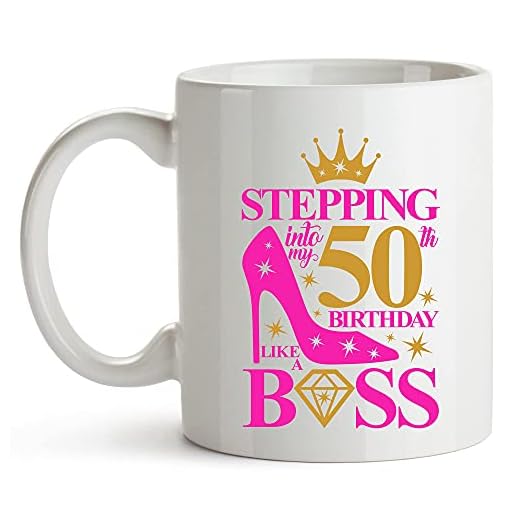 50:e födelsedagen kaffemugg för kvinnor, kreativa keramiska kaffemuggar tekopp, 1971 kopp gåvor för kvinnor som fyller 50 födelsedagsmugg, 50 år gammal kaffemugg för mamma, 325 ml