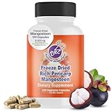 Natural Home Cures Mangosteen Pericarp Capsules – Organic Freeze Dried Powder with 61,800mg Strength, Rich in 56+ Potent Xanthones & Flavonoids, High ORAC – 120 Veggie Capsules