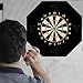 plplaaoo EVA Dart Board Backboard Octagonal Wall Protector Dartboard Surround Splicing Design for Home Game Room Club 28.5in Outer Diameter 17.75in Inner Diameter 1in Thick 4 Pieces