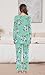 TAOHUADAO Womens Pajamas Set Fall Long Sleeve Tops and Pants with Pockets Ladies Plus Size Pjs Set Winter 2 Piece Loungewear M, Mint Green