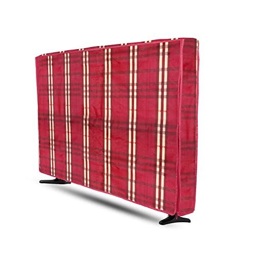 Image of Transparent LCD /LED T.V Protector Cover with Zipper Enclosure for 26 Inch Suitable for All Major Brand & Model (Color-Red, Size-25.5.3x17 Inches)