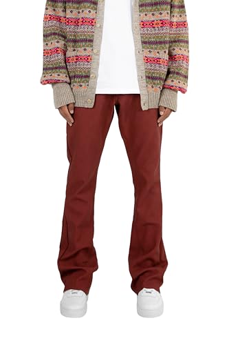 mnml Men's B460 Leather Flare Pants