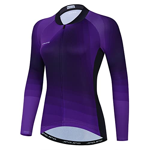 HimyBB Women Cycling Jersey Pro Team Long Sleeve Bike Shirt Tops UPF 50+ Sun Protection XXL