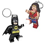LEGO DC Batman & Wonder Woman Keychain Light Bundle
