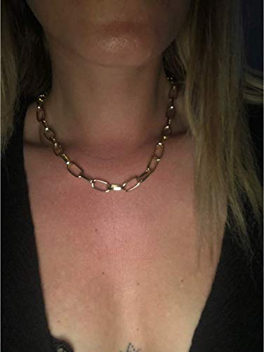 Cathercing Women Choker Necklace Chain Thin Link Necklace For Women Trendy Jewelry Necklaces Chains Punk (Silver) #TOP5