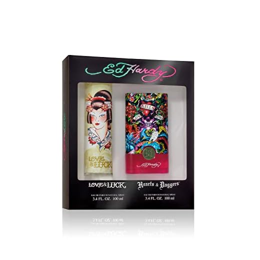Ed Hardy Women's Perfume Fragrance Set, Love & Luck and Hearts & Daggers, Eau de Parfum, 2 Piece Set