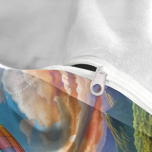 Parure de lit montgolfière 3D en microfibre imprimée ultra douce - 8