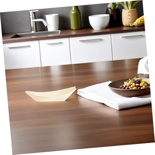 Platos Desechables de Madera Beaupretty 11.5cm x 6.5cm 100 Unidades miniatura 4