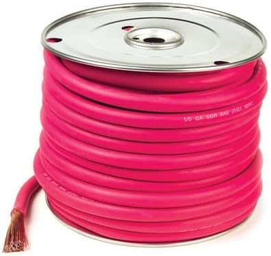 Grote 826710 Battery Cable, Red, 2 Ga, 50' Spool