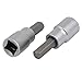Aexit 48mm Length Hand Operated Tools H8 Hex Bit 3/8-inch Square Socket Adapter 2pcs Model:50as643qo273