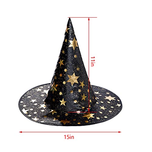 Halloween Witch Hat Black Party Witch Hat Costume Accessory for Kids Women