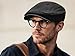 Newsboy Cap for Men Adjustable Cotton Hunting Beret Chauffeur Gatsby Flat Irish Golf VintageHat Mens Accessories Fashion Black