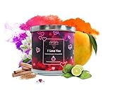 Diamond Empire I Love You Candle with Surprise Jewelry Inside (Surprise Jewelry Valued up to $3,500) 2 Wick Candle (Burn up to 120 H) (Earrings)