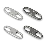 zelin Anti Theft Zipper Clips Double Opening Small Carabiner Clips, 4Pcs Elegant Zinc Alloy Zipper Pull Replacement for Travel, Commuting and Camping