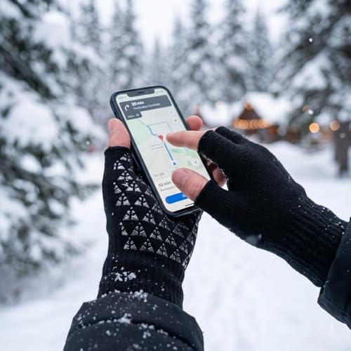 Image of Half Finger warm Woolen Winter hand gloves for men and women /woolen gloves /winter gloves