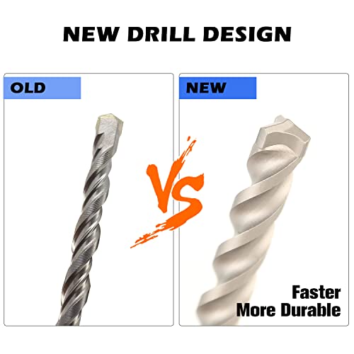 Dehuiwi 17Pcs Sds Plus Rotary Hammer Drill Bits, Masonry Chisels Set, Floor Scraper, Triangular Drill Bits, Alloy Chisel, Shovel Knife, Adapter With Strong Case #TOP3