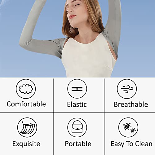 Mangas de braço para golfe, pacote com 3 unidades, proteção solar esportiva com orifício para os ded