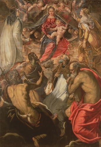 Tableaux Graffiti Art Mural Tintoretto reproduction peinture moderne pour salon 60x90cm