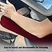 Smeyta 2PC Car Front Seat Armrest Covers,Universal Size Seat Arm Rest Cover,Flat Cloth Fabric Armrest Cover,Car Interior Accessories(Wine Red,1Pair)