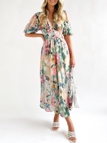Image of Sissyaki Women's Floral Maxi Dress 2026 Summer Spring Wedding Guest Dress